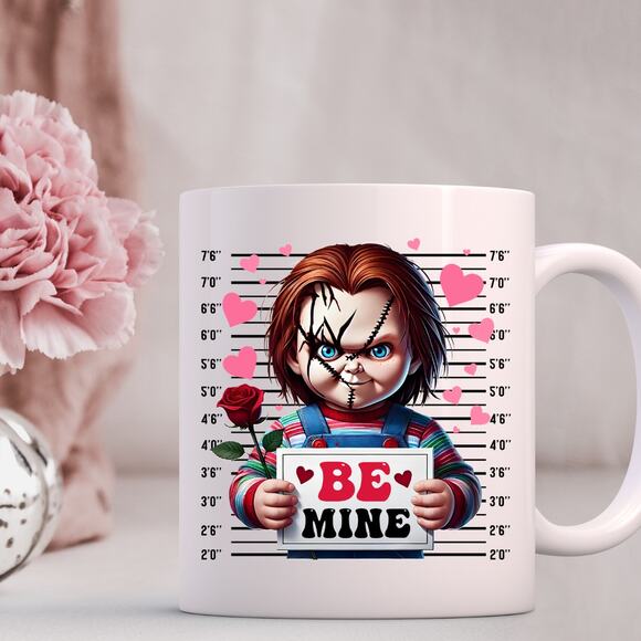 Unbranded Other - Horror Movie Valentines Day Mug 15 oz Coffee Mug Chucky Child's Play 13